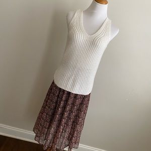 Banana Republic Pleated Midi Skirt